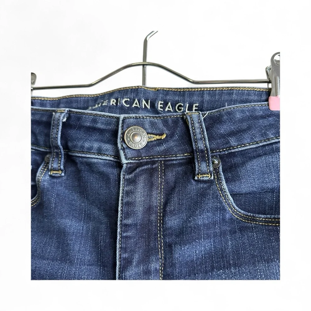 American Eagle Women's Dark Blue Skinny Jeans - Picture 7 of 7